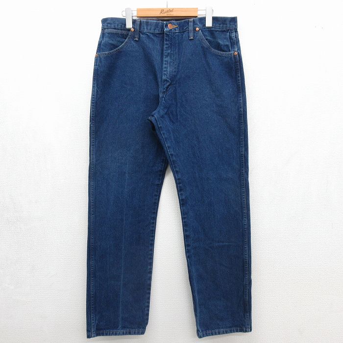 ラングラー ジーンズ ネイビー 実寸W35 | 古着