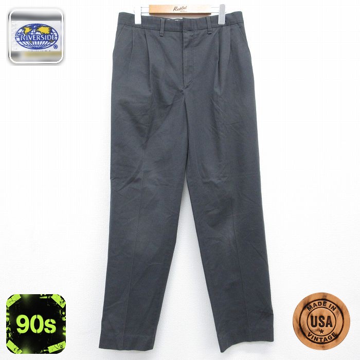 リー 90s ワークパンツ グレー 実寸W31 | 古着