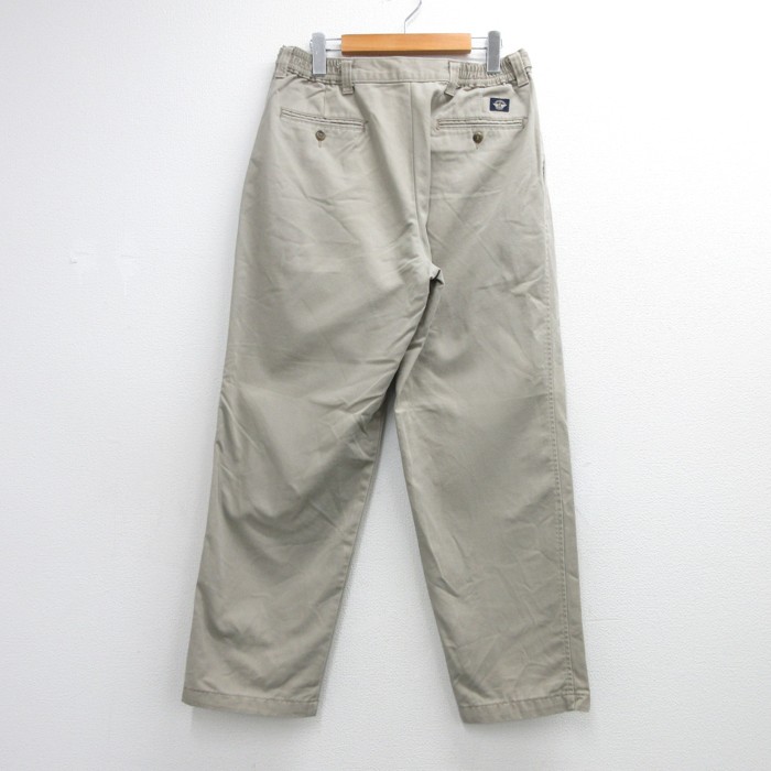 90s DOCKERSツータックワイドパンツ ヴィンテージ白チノパン TALON