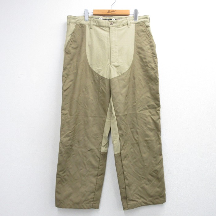 L.L.Bean 90年代 ハンティングブッシュパンツ パッチワーク ベージュ 実寸W36 | 古着