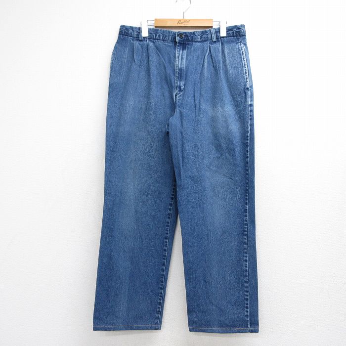 ドッカーズ パンツ ネイビー 実寸W35 | 古着