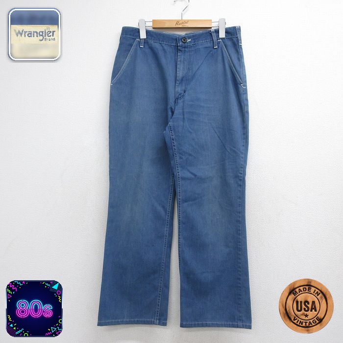 ラングラー 80s パンツ タロン ネイビー 実寸W32 | 古着