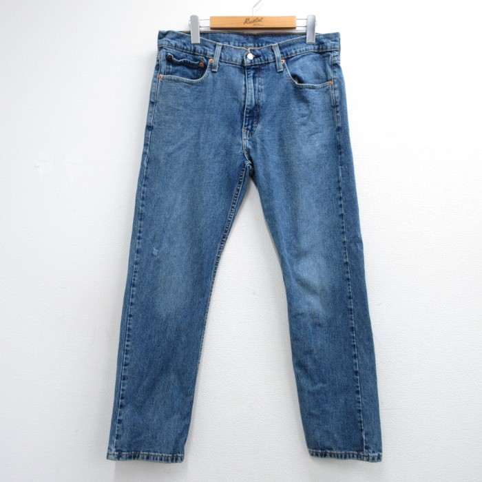 リーバイス502 90s ジーンズ ジッパーフライ ネイビー 実寸W34 | 古着