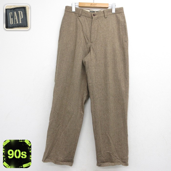 ギャップ 90s パンツ 霜降り ブラウン 実寸W31 | 古着