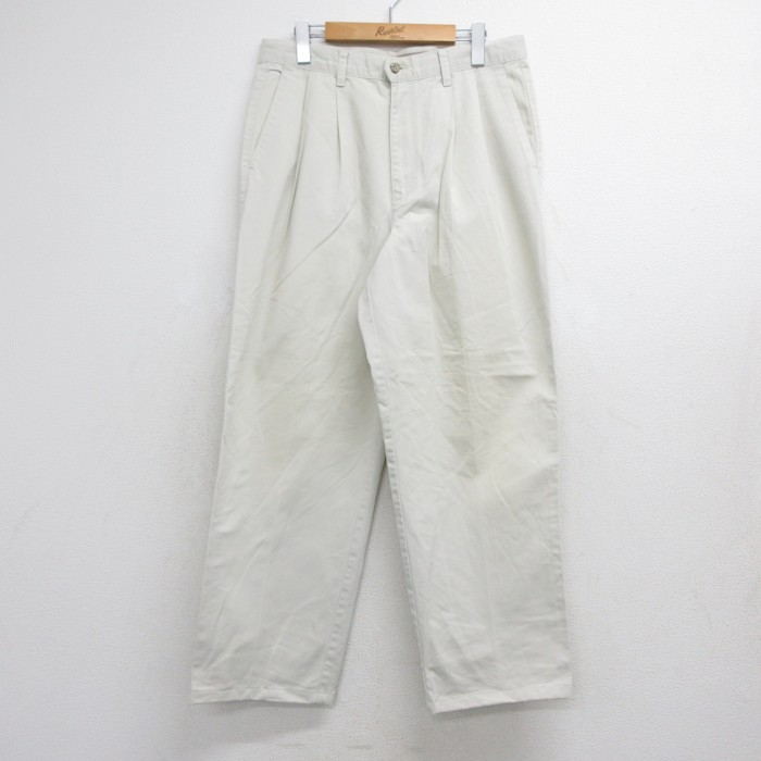 実寸W32 ドッカーズ 00s パンツ ツータック ベージュ | 古着