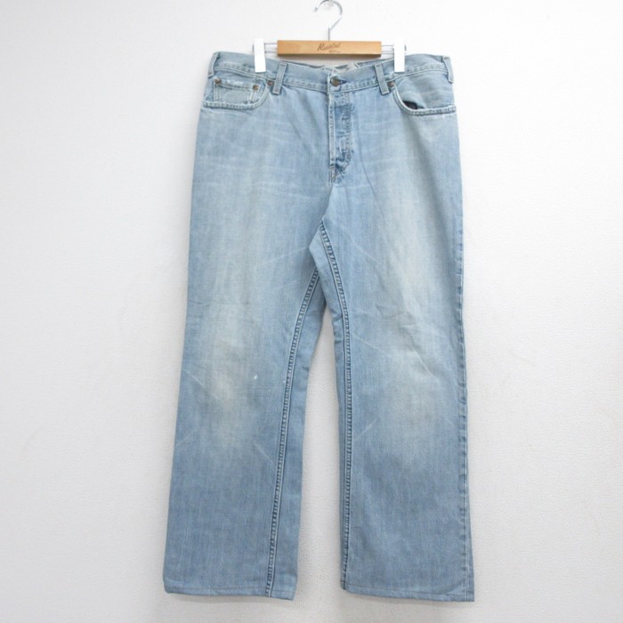 ギャップ 00s ブーツカットパンツ ヒゲ ネイビー 実寸W36 | 古着