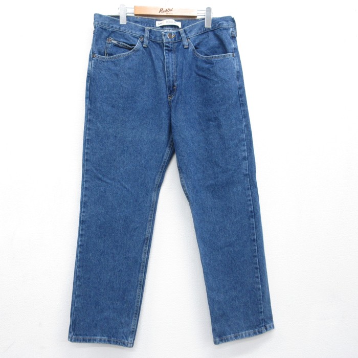 リー 90s パンツ YKKジップ ネイビー 実寸W35 | 古着