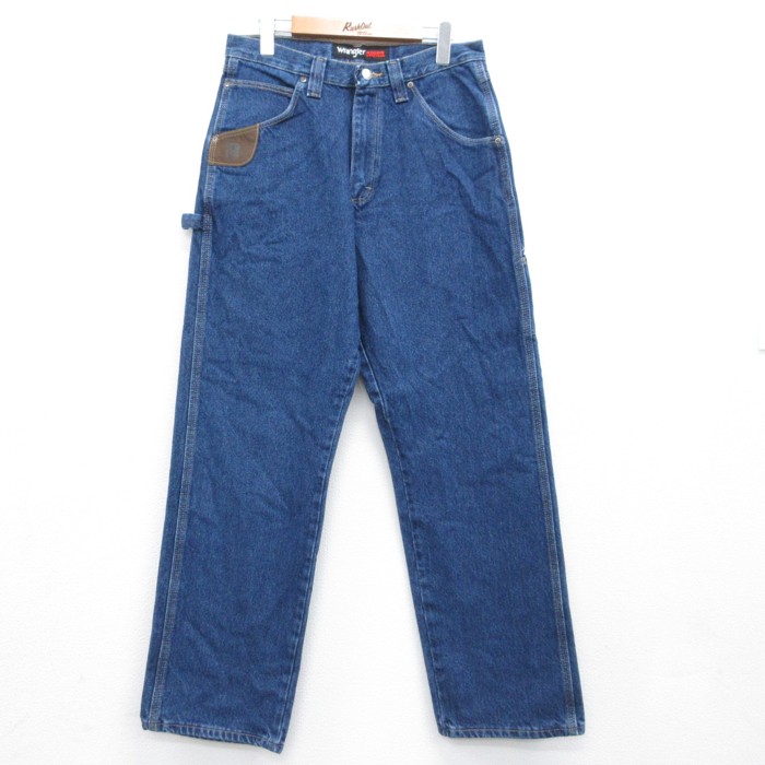 ラングラー Wrangler パンツ メンズ デニム ペインター コットン ネイビー 実寸W30 | 古着