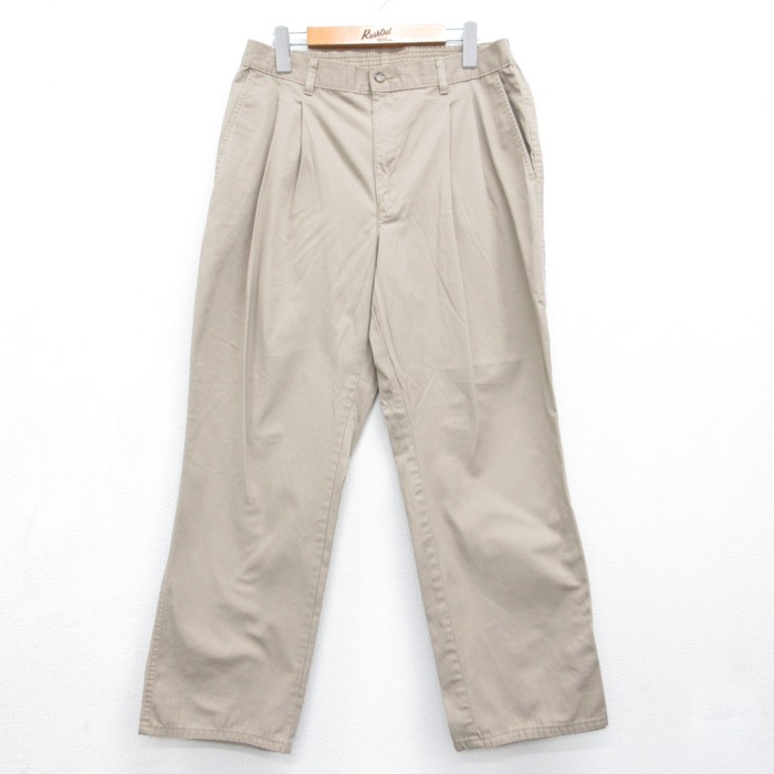 Puritan 00s パンツ ツータック ベージュ 実寸W36 | 古着