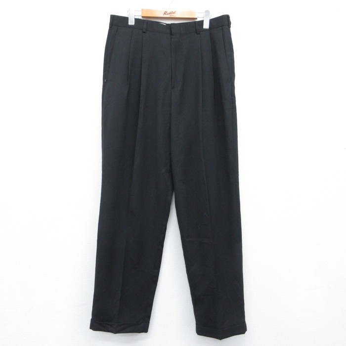 リーバイス 90s ツータックパンツ タック ブラック 実寸W34 | 古着