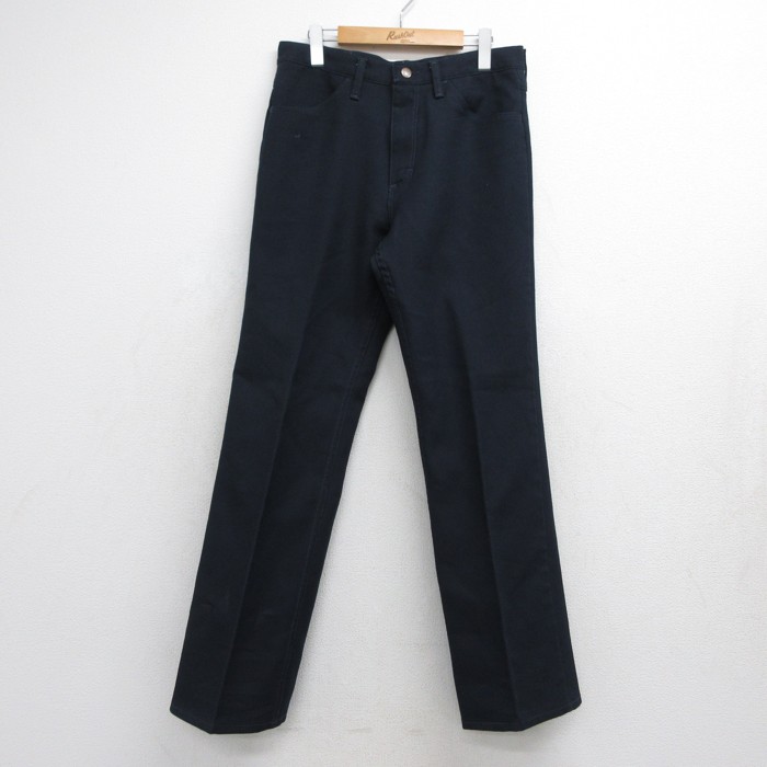 ラングラー 80s パンツ ランチャー ネイビー 実寸W31 | 古着