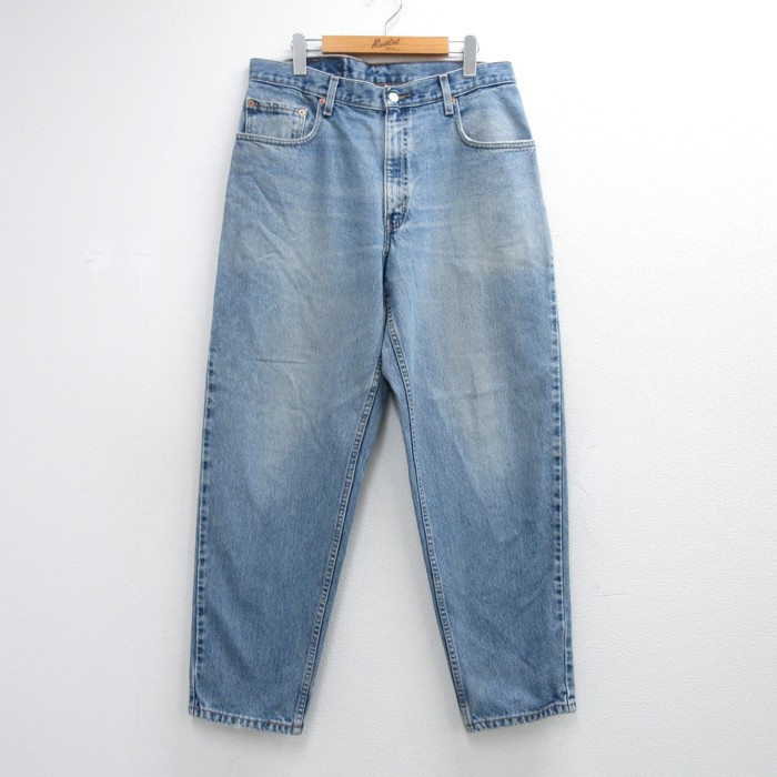 リーバイス560 90s ジーンズ ヒゲ ネイビー 実寸W34 | 古着