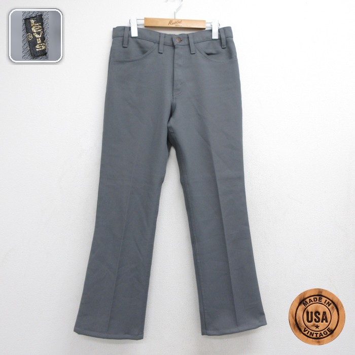リーバイス517 ブーツカットパンツ グレー 実寸W32 | 古着