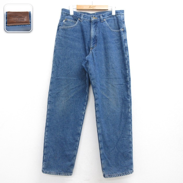エルエルビーン ジーンズ ネイビー 実寸W33 | 古着