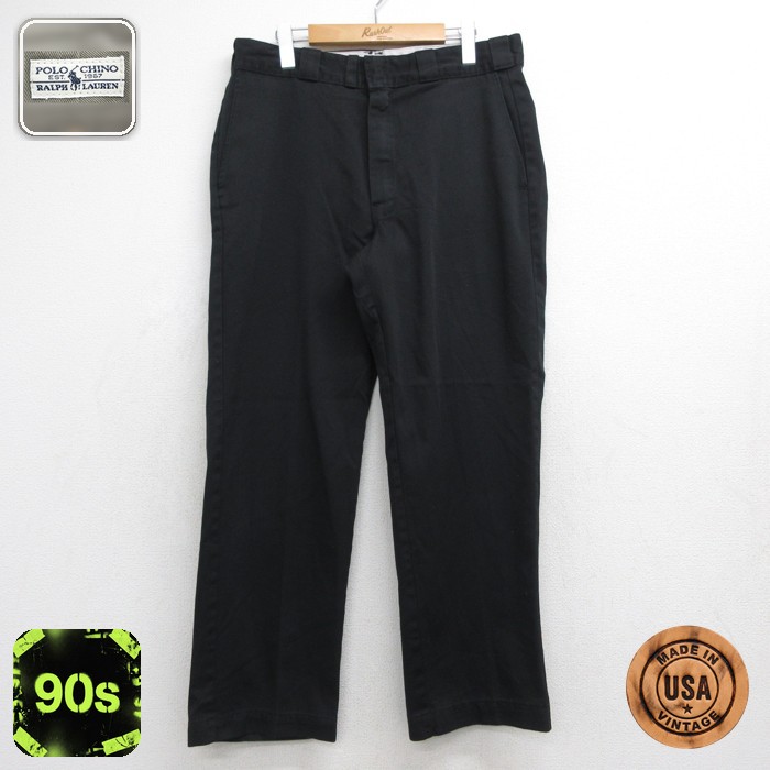 ディッキーズ 80s パンツ チビタグ ブラック 実寸W34 | 古着