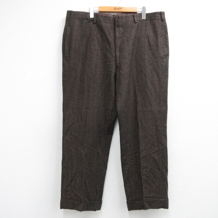 古着通販 W41☆古着 パンツ メンズ 80年代 80s タロン ヘリンボーン