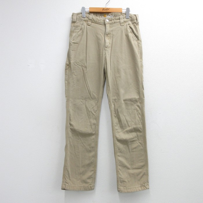 Carhartt ベージュ パンツ　新品　W30 L32 古着通販 W32☆古着 カーハート Carhartt パンツ メンズ リラックス