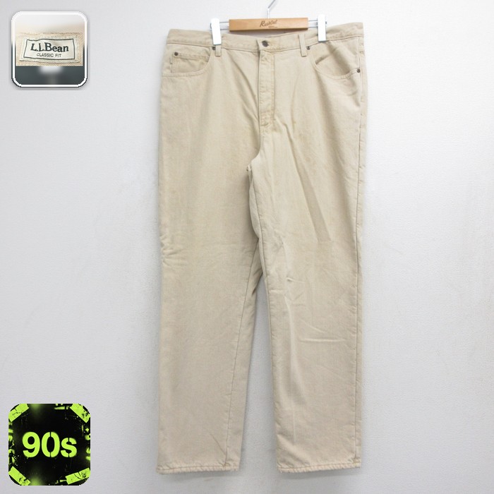 エルエルビーン 90s ジーンズ ベージュ 実寸W40 | 古着