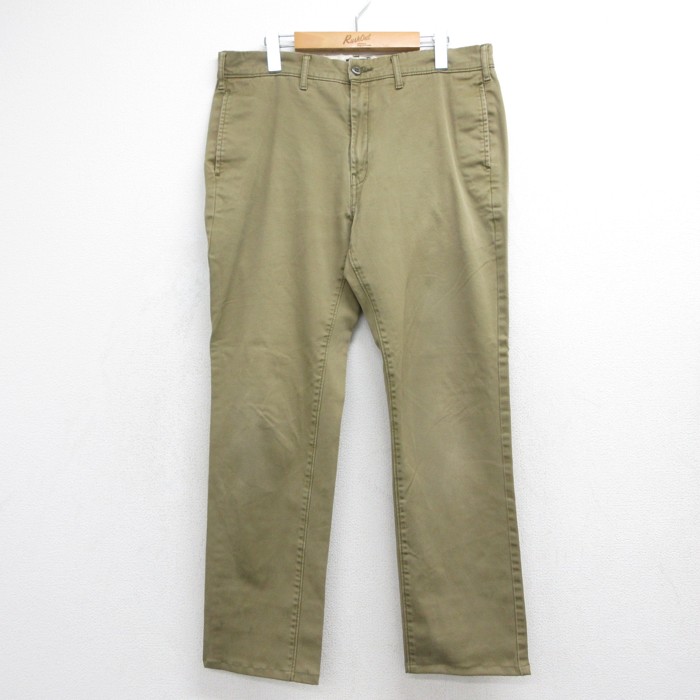 古着通販 W34☆古着 Levi's リーバイス パンツ メンズ チノ カーキ