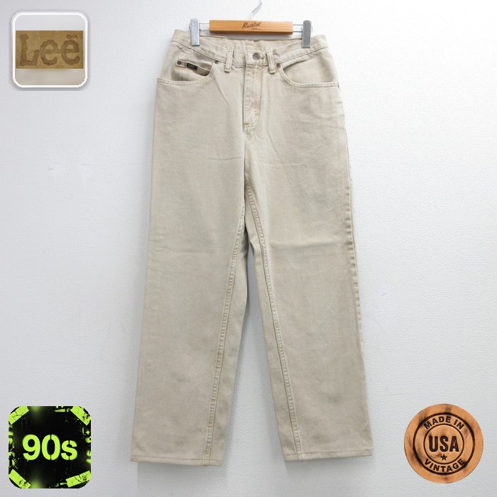 リー 90s パンツ ベージュ 実寸W31 | 古着
