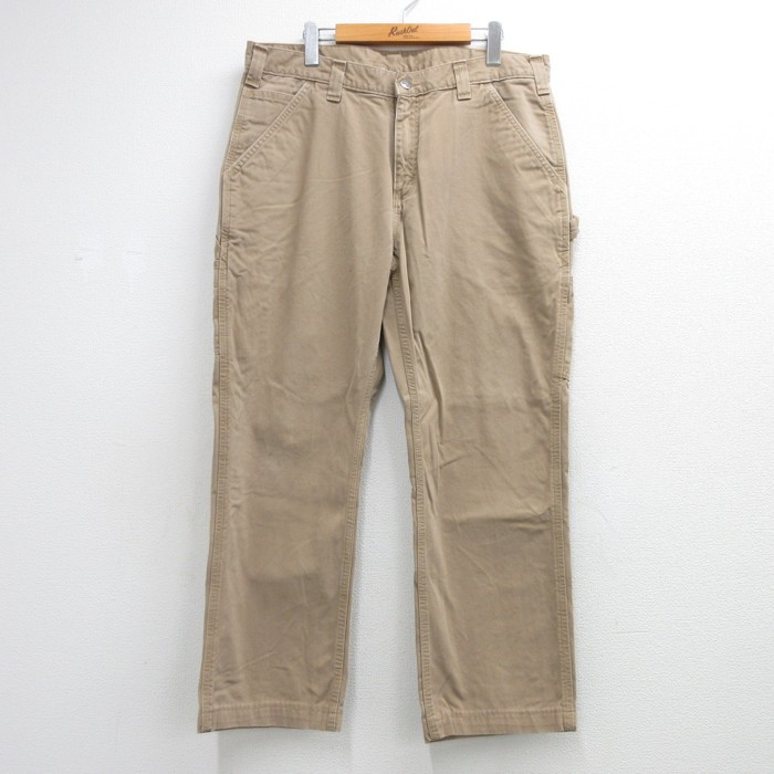 カーハート W36★古着 パンツ ペインター ベージュ 実寸W36 | 古着