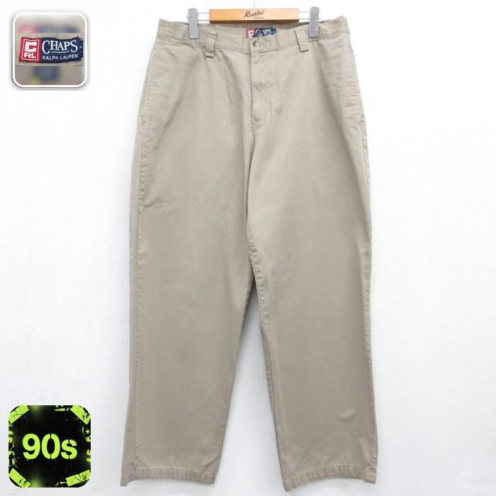 ラルフローレン 90s チノパンツ ベージュ 実寸W35 | 古着