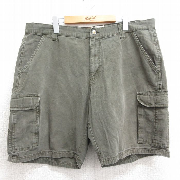 【50%OFF】レッドヘッド ショートカーゴパンツ リップストップ グリーン W40 | 古着