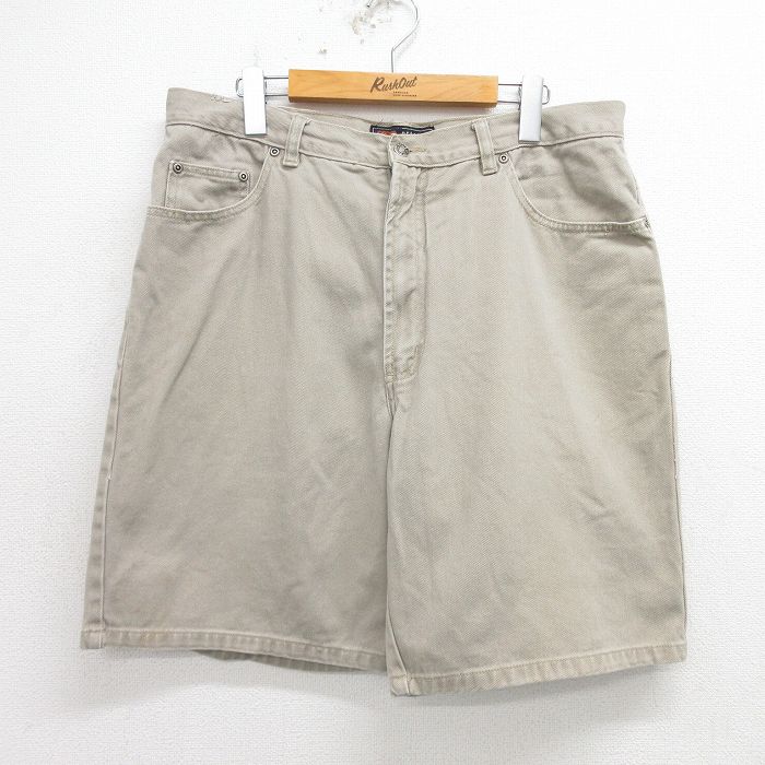 W36★古着 ルート66 ショート パンツ ショーツ メンズ 00年代 00s コットン ベージュ系 カーキ 24may09 中古 ボトムス 短パン ショーパン ハーフ
