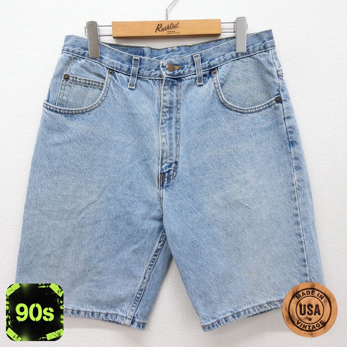 90s ショートパンツ デニム ネイビー W33 | 古着
