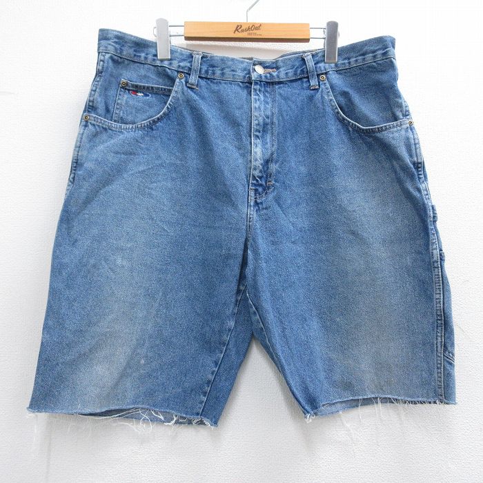 【20%OFF】W38古着 ウォールズ ショート ペインター パンツ ショーツ メンズ コットン 紺 ネイビー デニム 25apr02 中古 ボトムス 短パン ショーパン