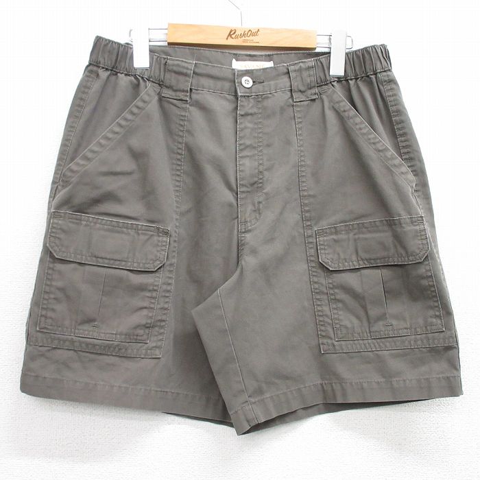 W32★古着 ショート ブッシュ パンツ ショーツ メンズ 緑系 グリーン 25apr02 中古 ボトムス 短パン ショーパン