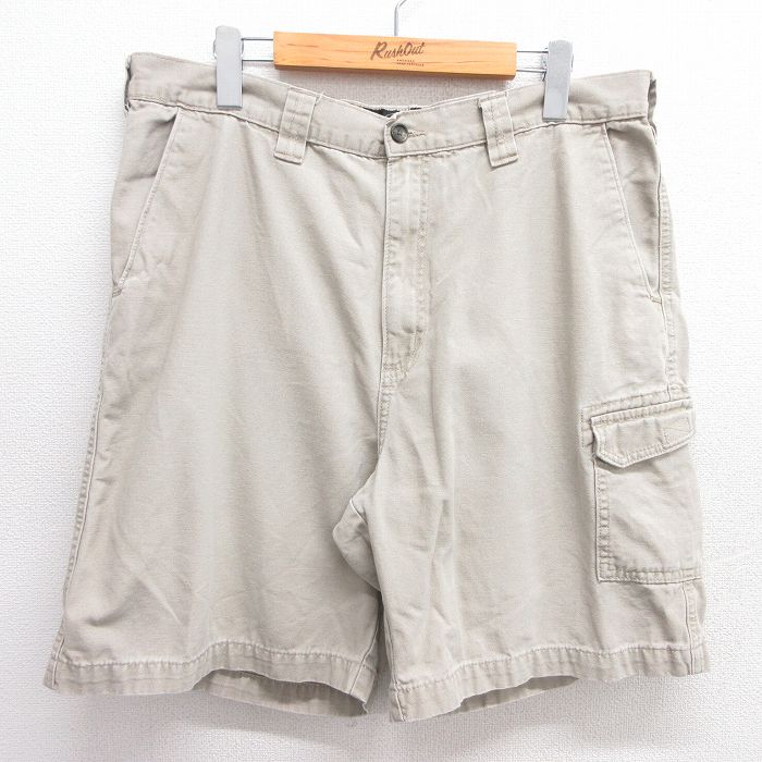 W36★古着 レッドヘッド ショート パンツ ショーツ メンズ 00年代 00s コットン ベージュ カーキ 25apr04 中古 ボトムス 短パン ショーパン ハーフ