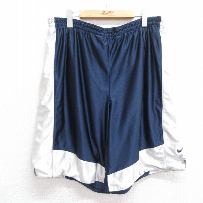 W36★古着 ナイキ NIKE ショート イージー パンツ ショーツ メンズ 紺他 ネイビー 25apr04 中古 ボトムス 短パン ショーパン