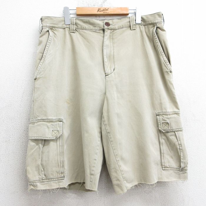 オールドネイビー 00s ショートカーゴパンツ ベージュ W39 | 古着