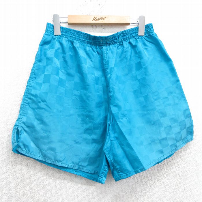 【50%OFF】アンブロ 80s ショートトレーニングパンツ 水色 W33 | 古着