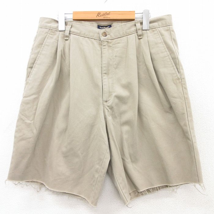 W36★古着 ドッカーズ ショート パンツ ショーツ メンズ 00年代 00s コットン ベージュ カーキ 25apr23 中古 ボトムス 短パン ショーパン ハーフ