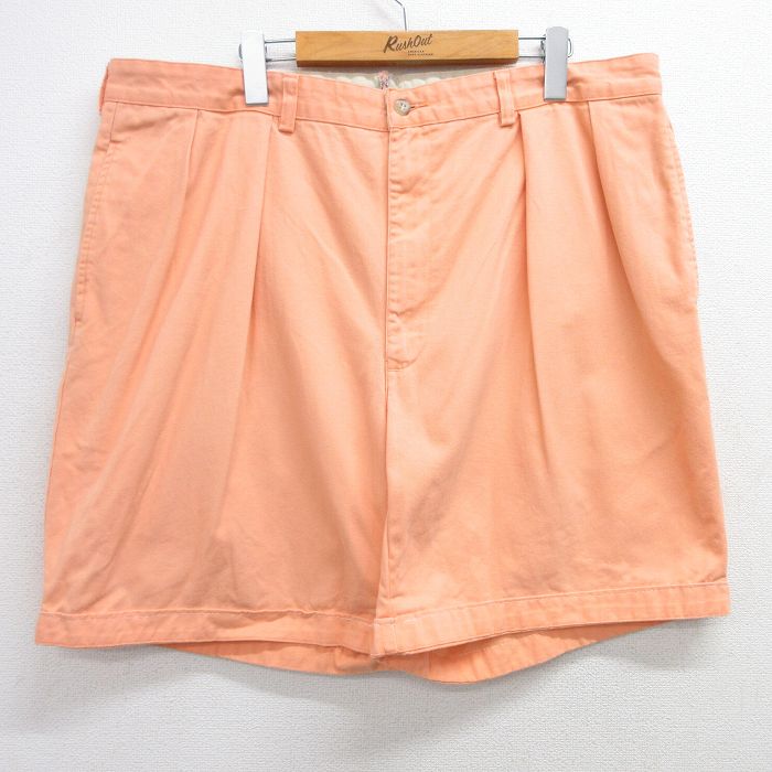 W41★古着 ラルフローレン Ralph Lauren ブランド ショート チノ パンツ チノパン ショーツ メンズ コットン オレンジ 25apr26 中古 ボトムス 短パン ショーパン