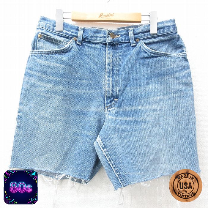 【50%OFF】リー Lee 80s ショートパンツ ヒゲ ネイビー W32 | 古着