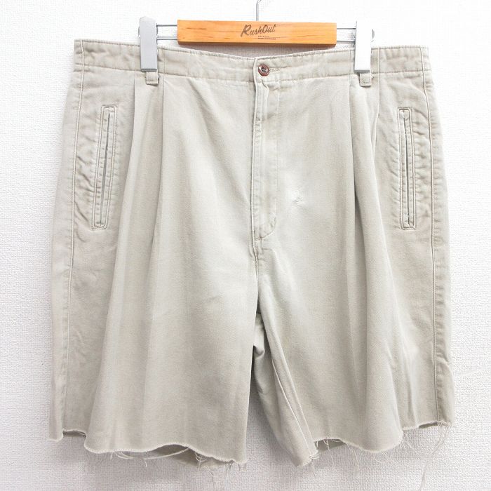 【50%OFF】W36★古着 ドッカーズ ショート パンツ ショーツ メンズ コットン ベージュ カーキ 25apr28 中古 ボトムス 短パン ショーパン ハーフ