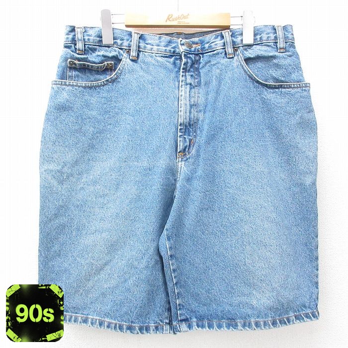 実寸W36 90s ショートパンツ ネイビー | 古着