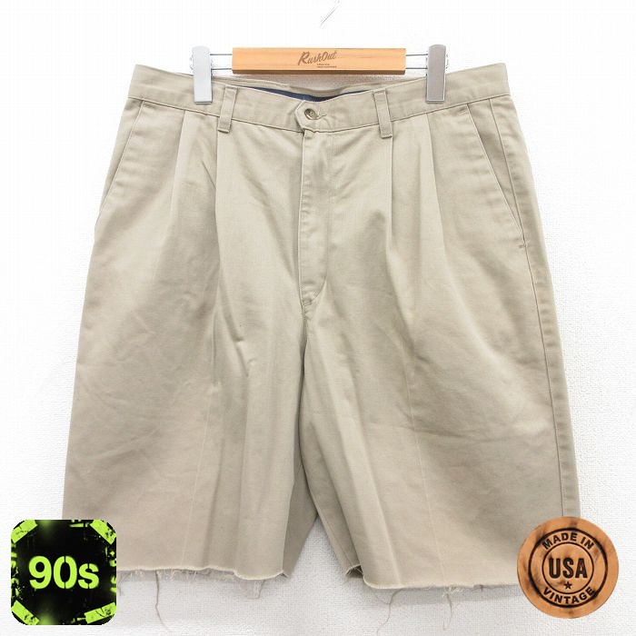 【50%OFF】ドッカーズ 90s ショートパンツ ベージュ W36 | 古着