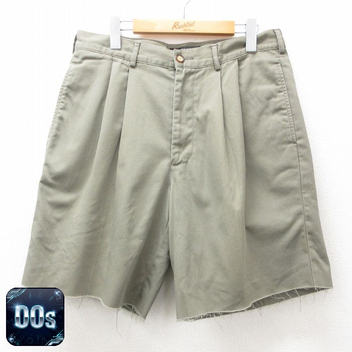 【50%OFF】STRUCTURE 00s ショートパンツ グリーン W33 | 古着