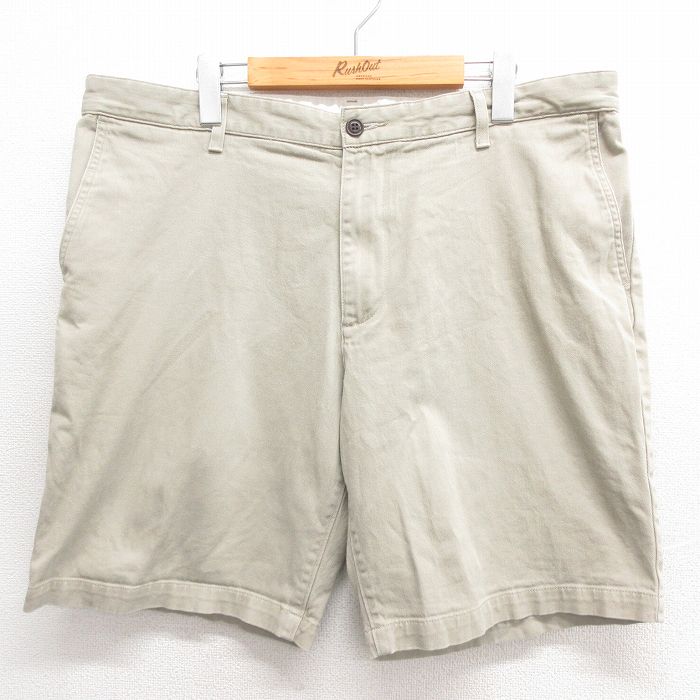 W39★古着 ドッカーズ ショート チノ パンツ チノパン ショーツ メンズ 濃ベージュ カーキ 25may26 中古 ボトムス 短パン ショーパン