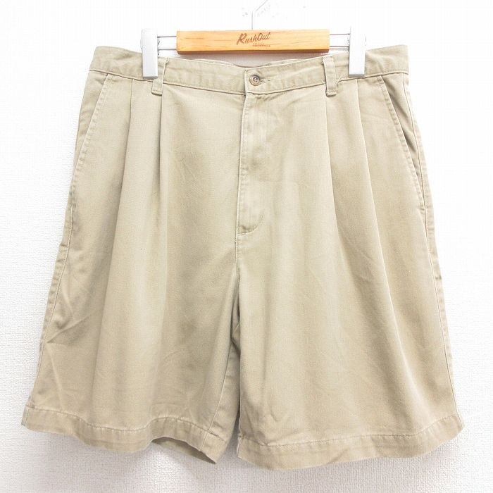 W34★古着 ドッカーズ ショート チノ パンツ チノパン ショーツ メンズ 00年代 00s コットン 25may29 中古 ボトムス 短パン ショーパン