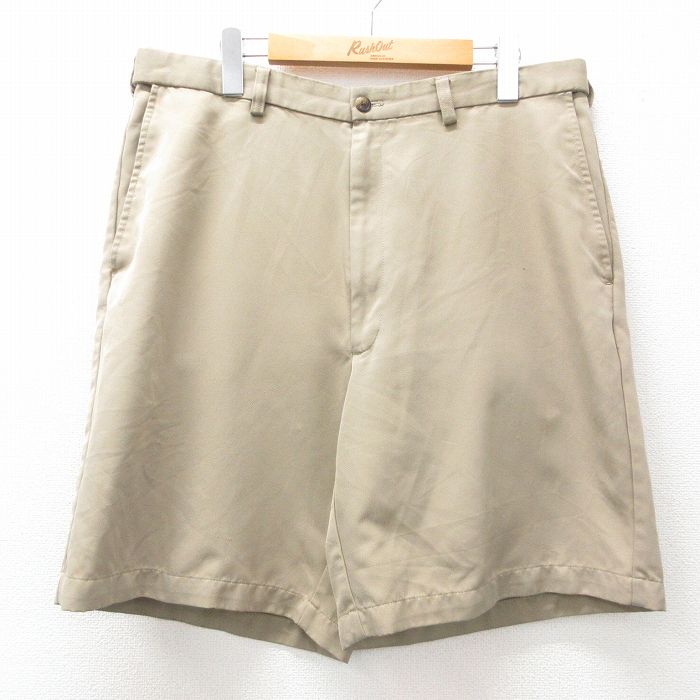 W36★古着 ショート パンツ ショーツ メンズ ベージュ カーキ 25jun03 中古 ボトムス 短パン ショーパン ハーフ