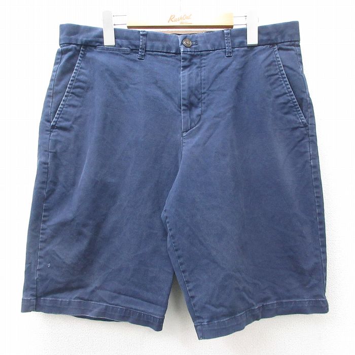 W36★古着 ギャップ GAP ショート パンツ ショーツ メンズ 紺 ネイビー 25jun03 中古 ボトムス 短パン ショーパン ハーフ
