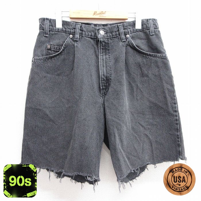 【50%OFF】リーバイス580 90s ショートパンツ ブラック W33 | 古着