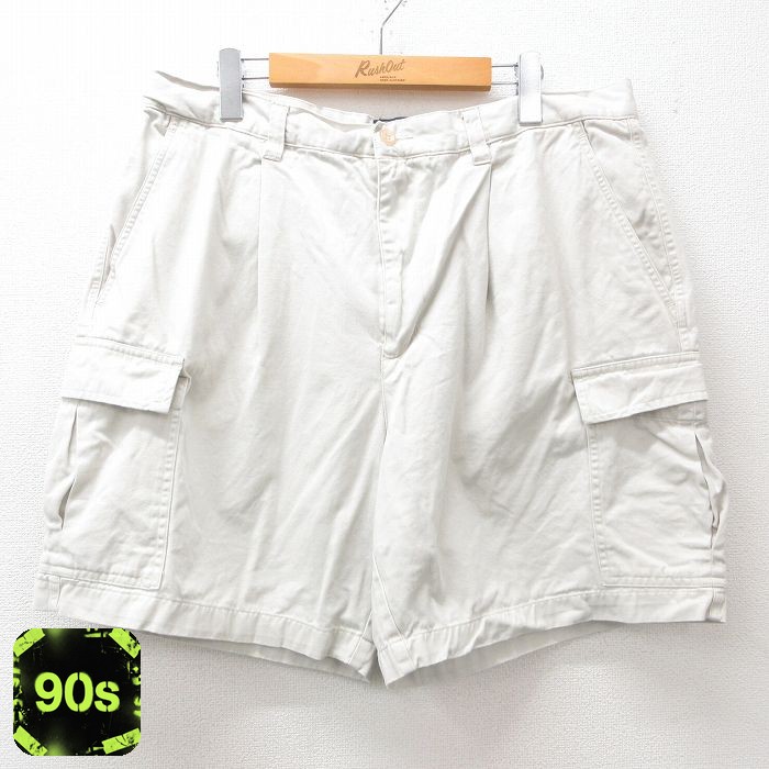 ショート カーゴ パンツ 90s ベージュ W36 | 古着
