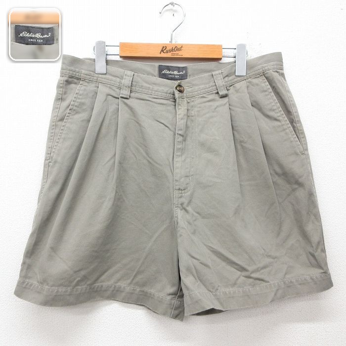 【50%OFF】エディーバウアー ショートパンツ グリーン W35 | 古着
