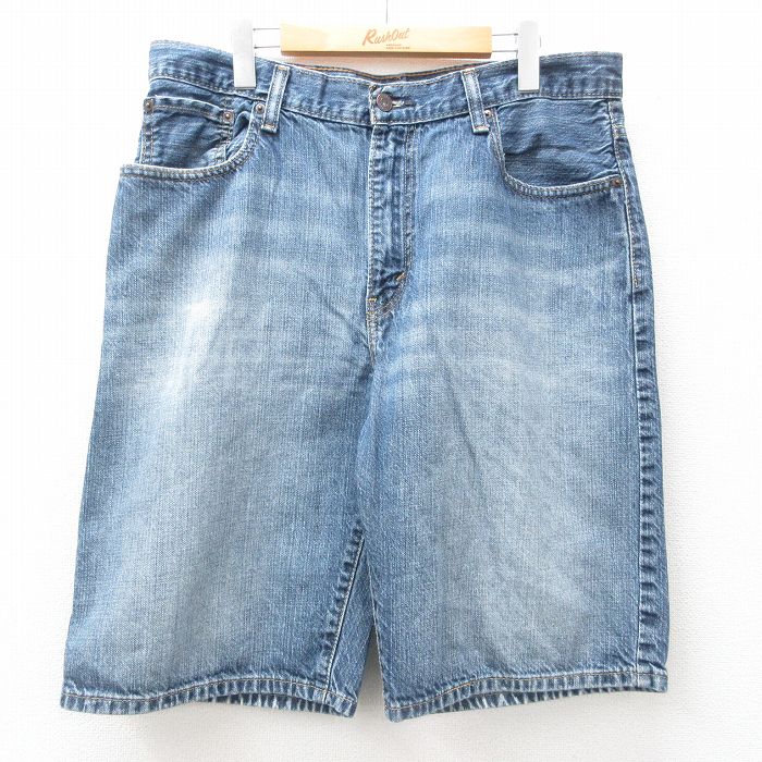 リーバイス565 ショートパンツ ヒゲ ネイビー W35 | 古着